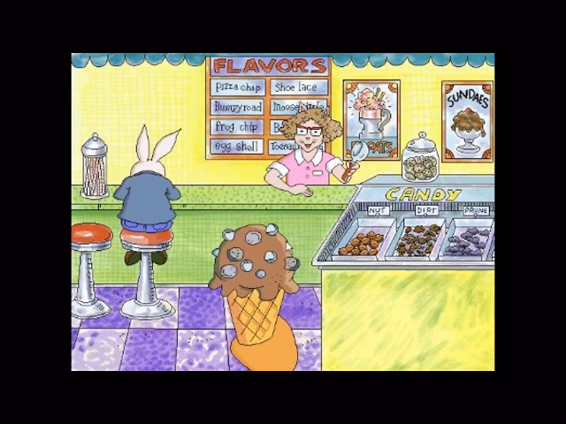 How does Buster make ice cream?