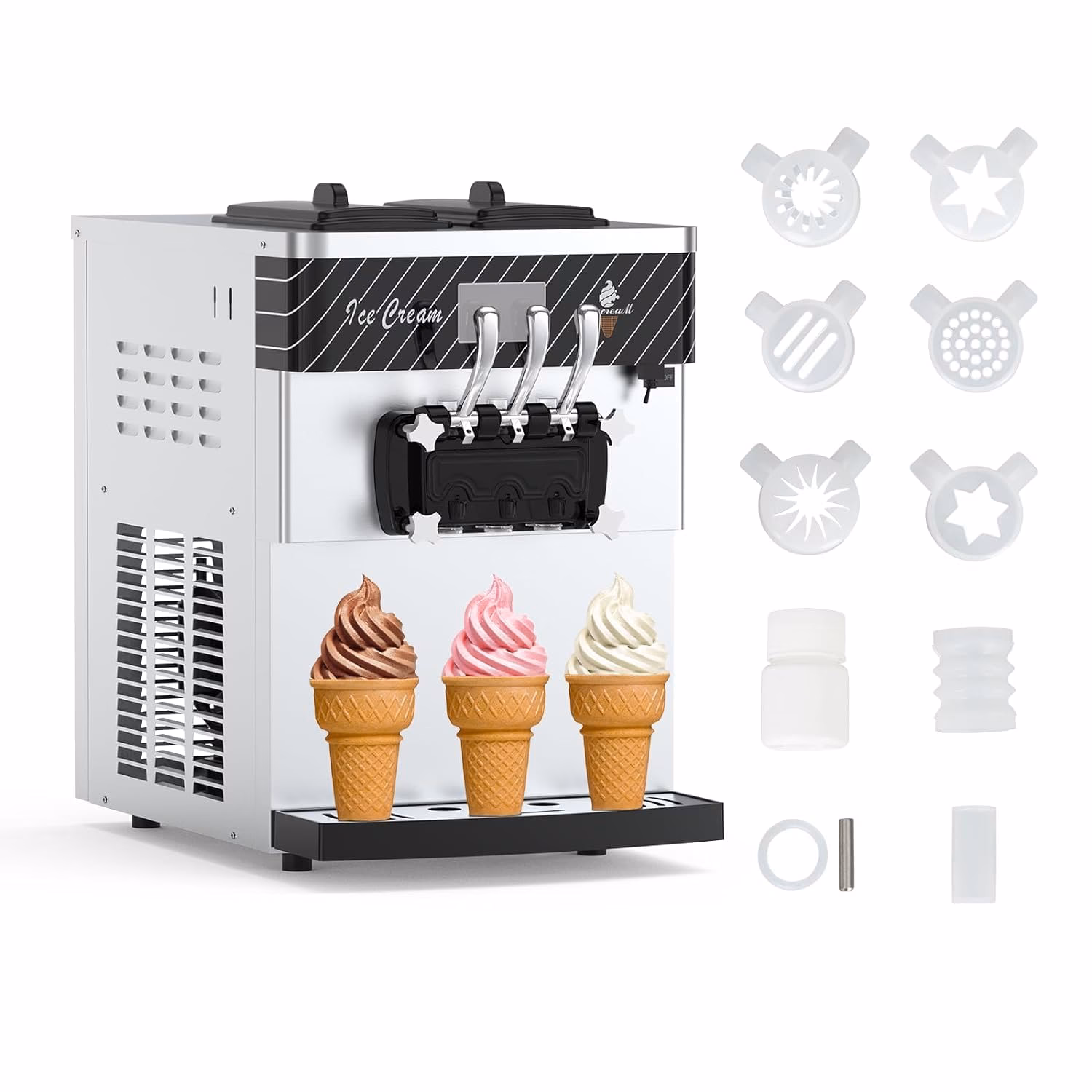 How fast does a soft serve ice cream machine work?