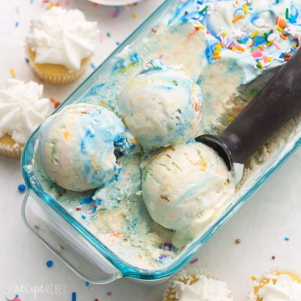 What kind of cake do you use for Birthday Cake Ice Cream?