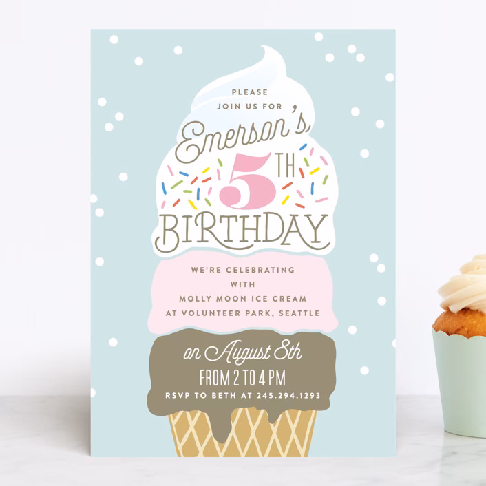 Why should you send ice cream birthday invitations from Zazzle?