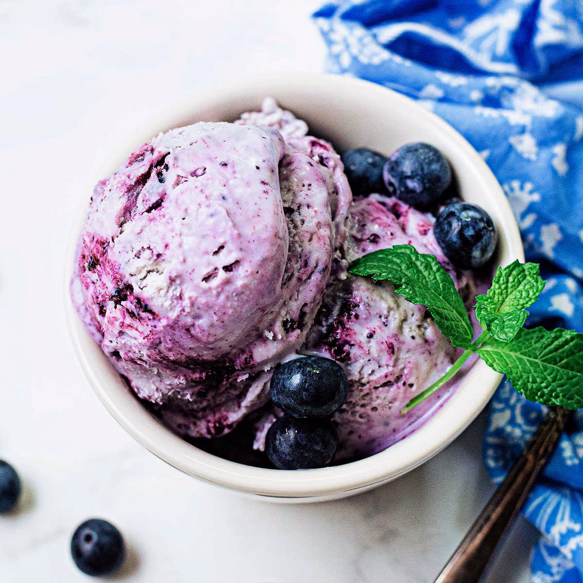Is blueberry ice cream easy to make?