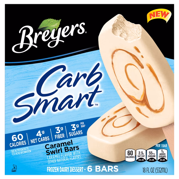 Are Breyers carbsmart frozen dairy dessert vanilla bars healthy?