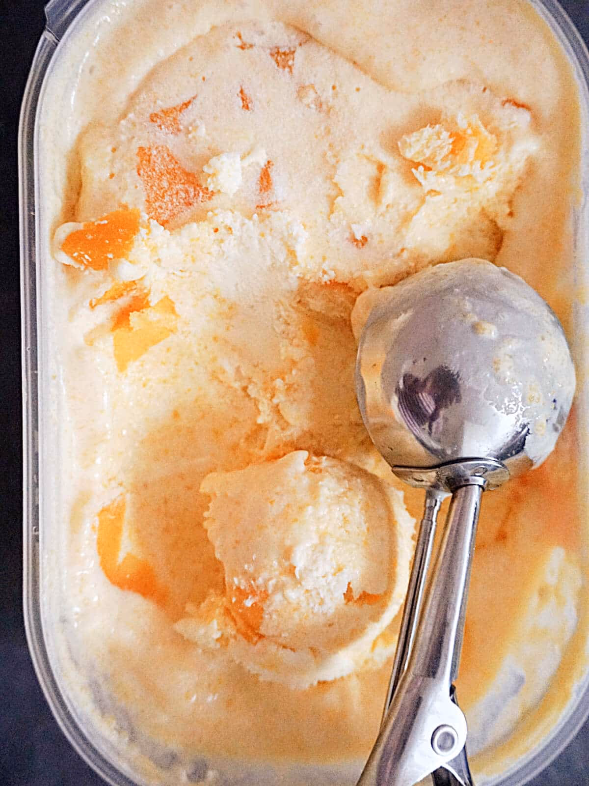 Can you make homemade peach ice cream with canned peaches?
