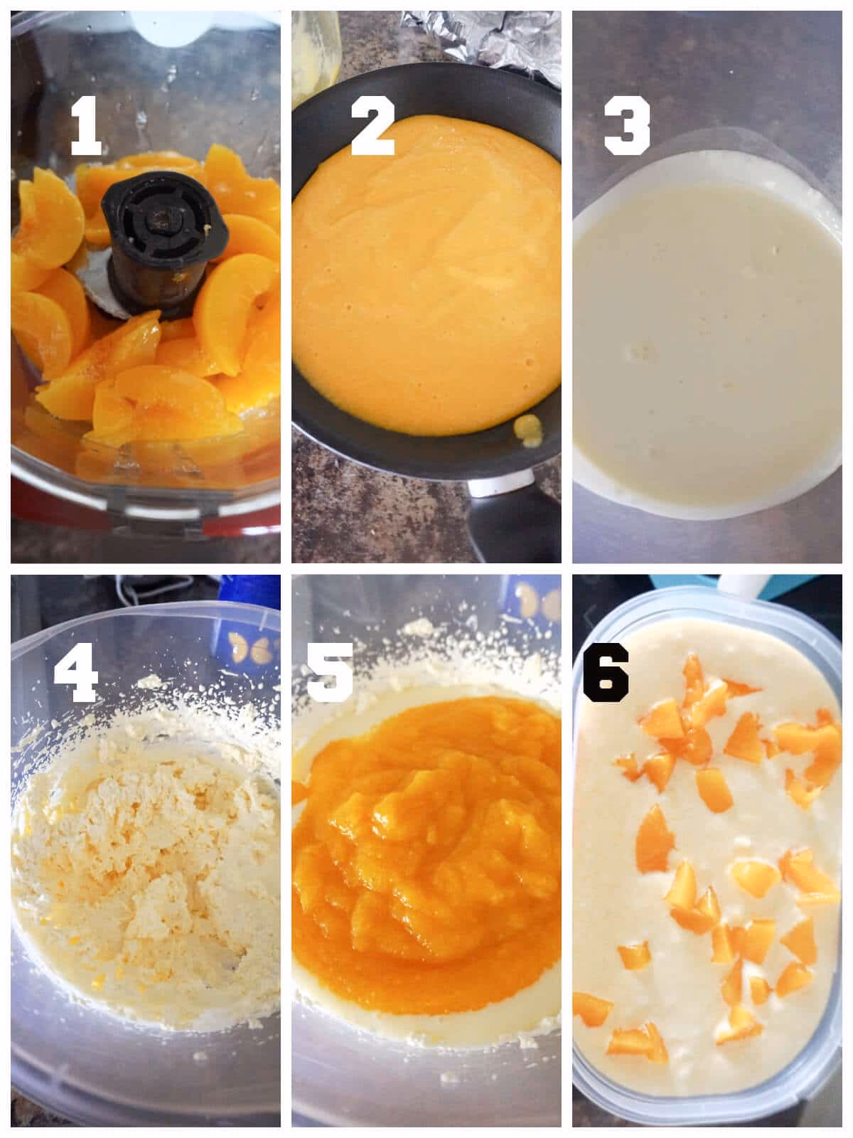 Can you make homemade peach ice cream with canned peaches?