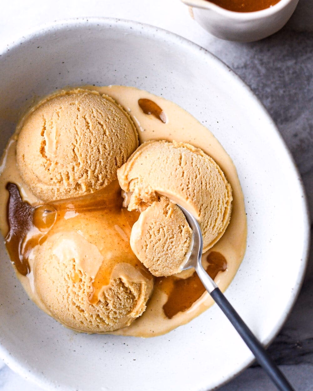How do you make caramel apple ice cream?