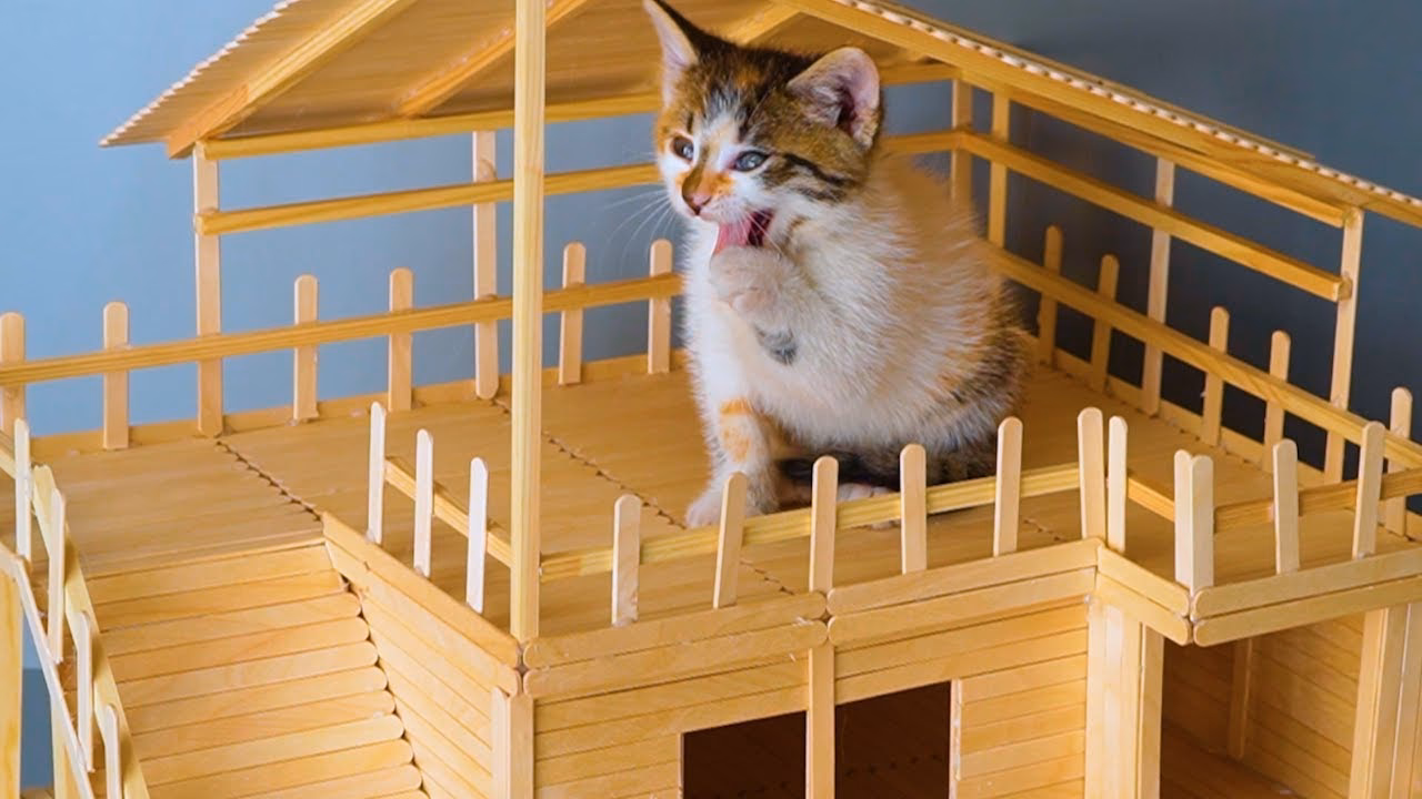 How to make a ice Popsicle house design?