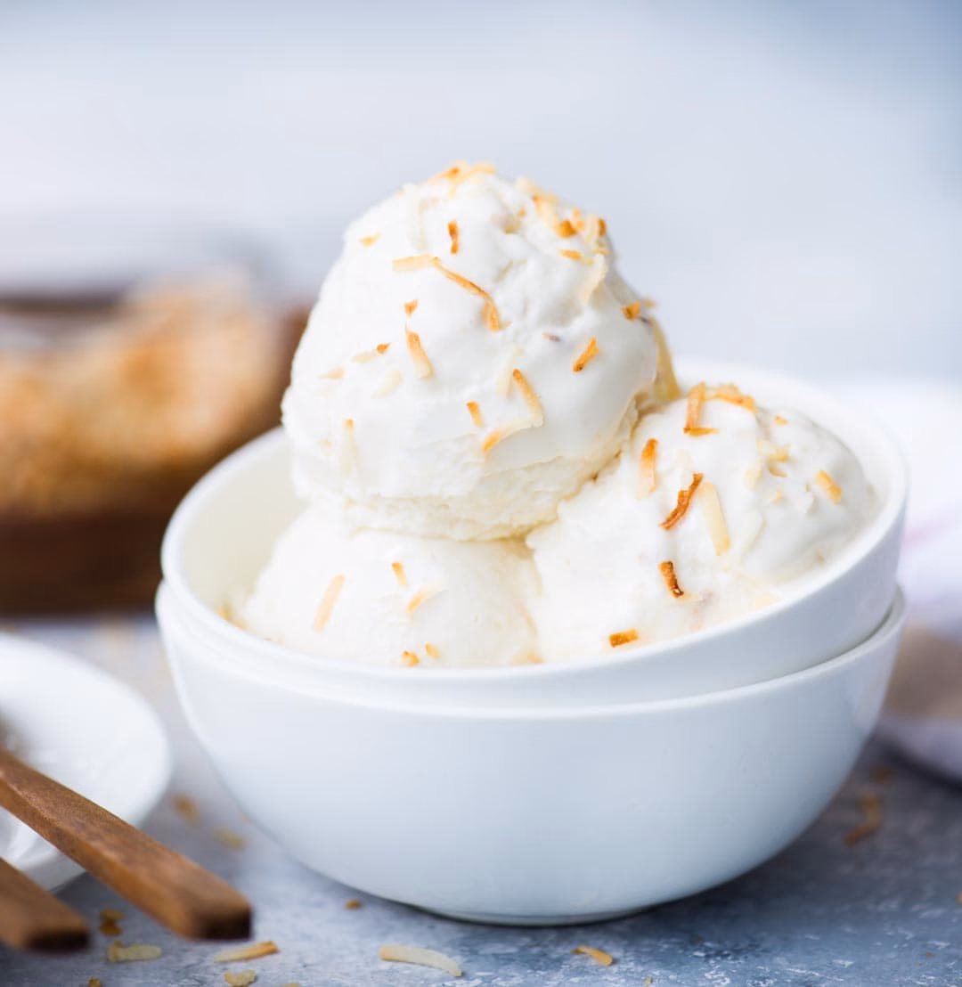 What is easy no churn coconut ice cream?