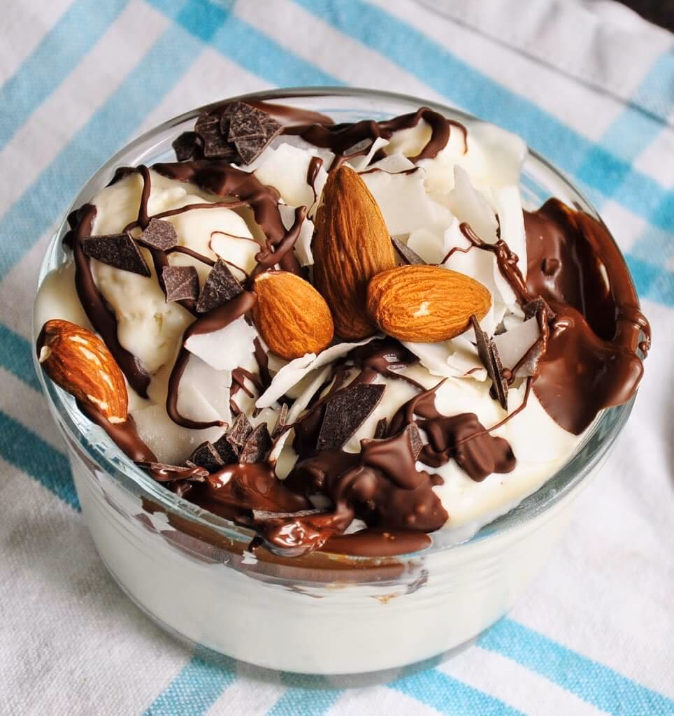 How long does it take to make coconut almond ice cream sundae?
