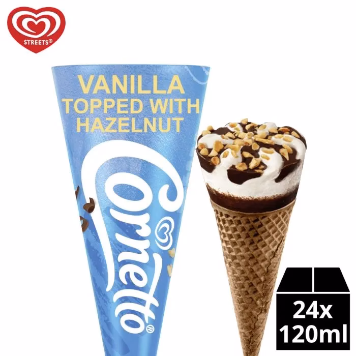 What is Cornetto Classico ice cream made of?