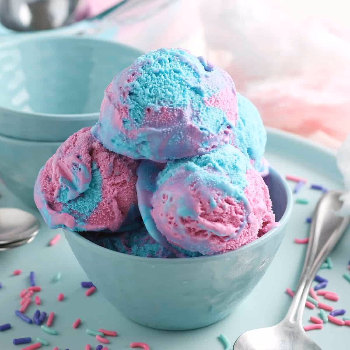 Is cotton candy ice cream just sugar?