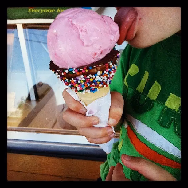 What is crocodile egg ice cream?