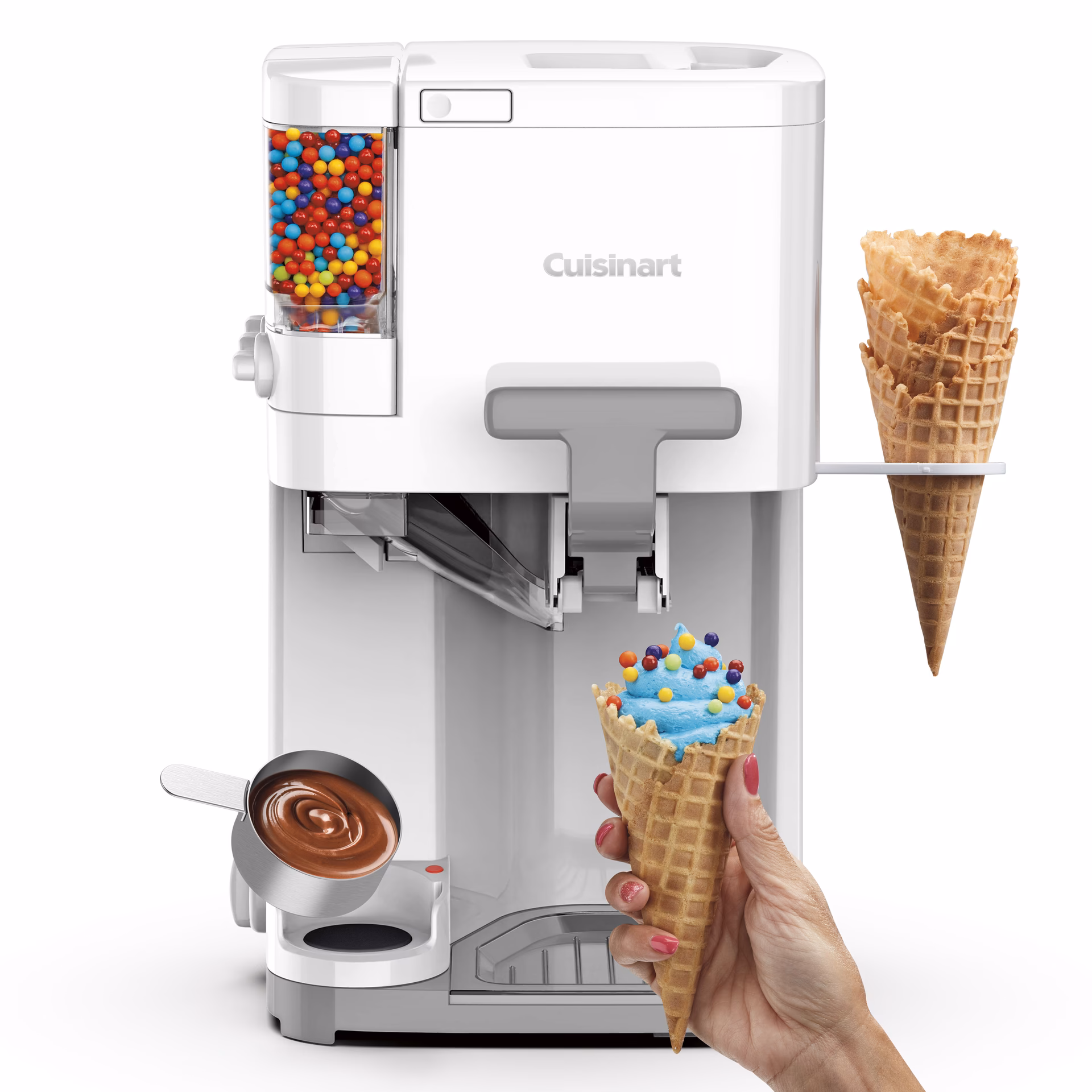 How do you use a soft serve ice cream dispenser?