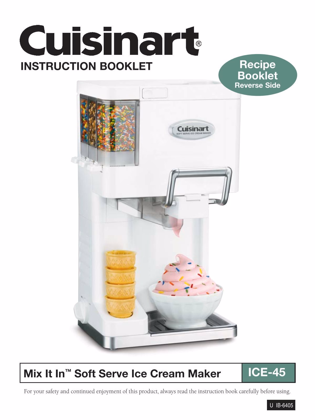 How many Cuisinart ice cream maker manuals are there?