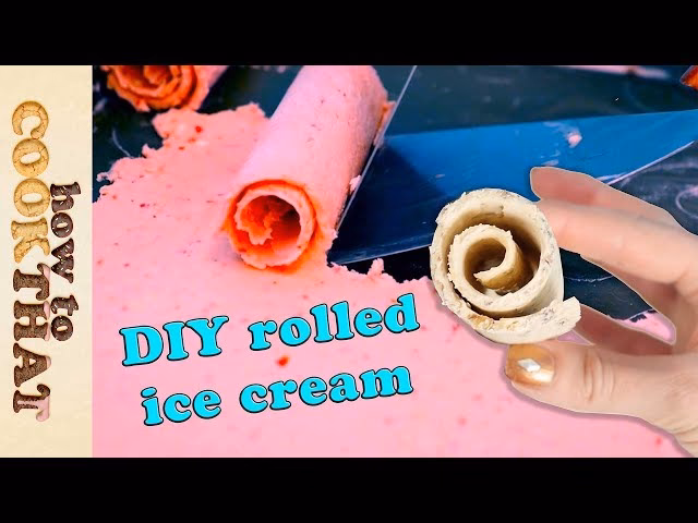How do you make rolled ice cream?