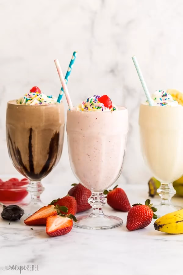 How much milk do you need to make a milkshake?