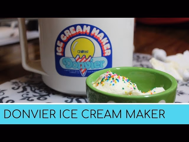 How do you make Donvier ice cream?