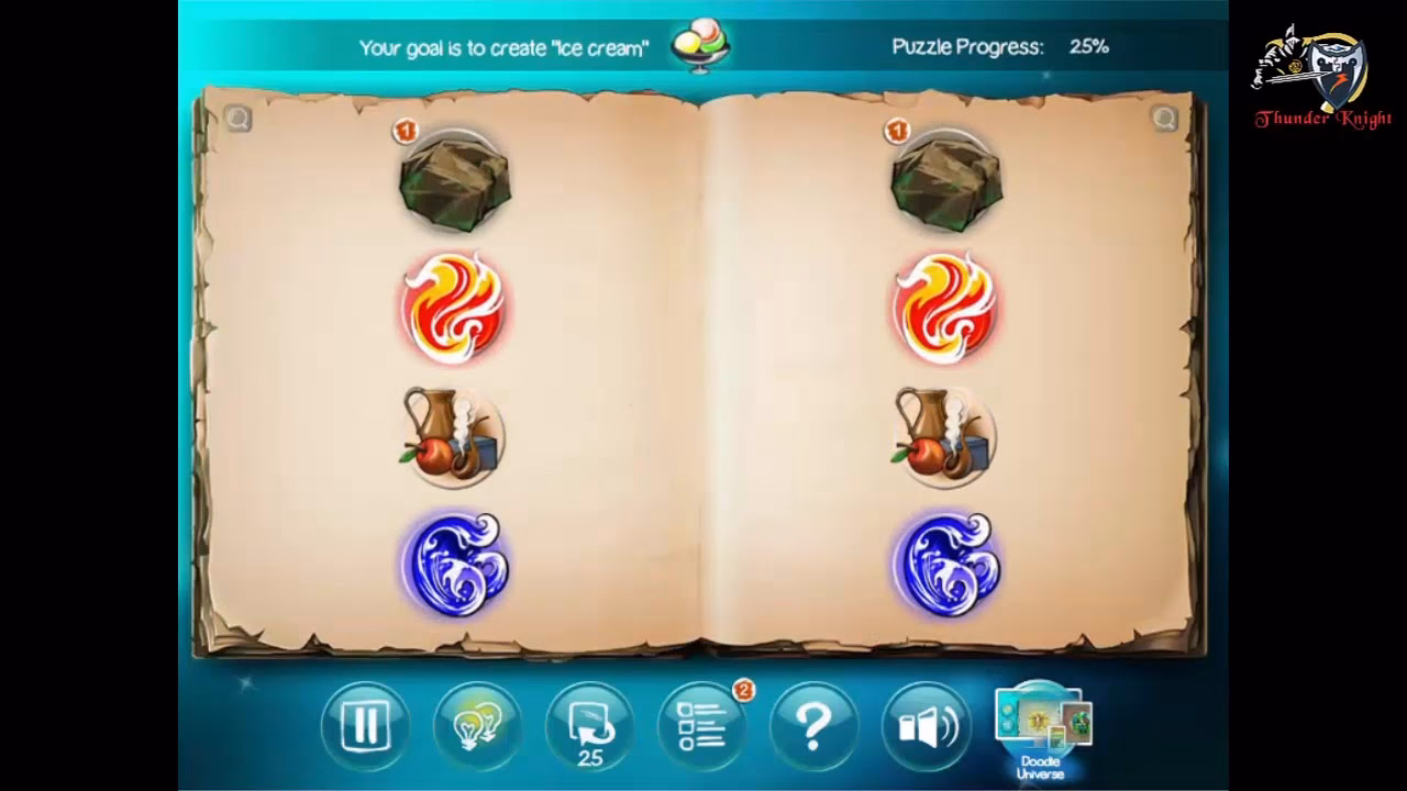 What devices does Doodle God puzzles elemental ice cream support?