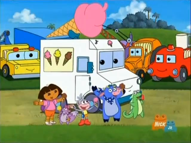 How do Dora and boots find the ice cream truck?