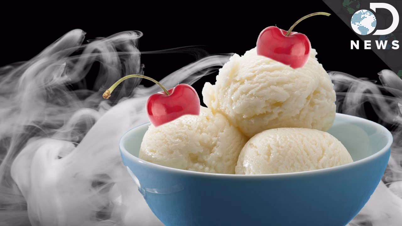 Can dry ice be used to make dairy-free ice cream?