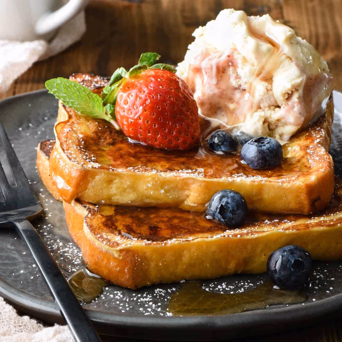 How do you make ice cream for French toast?