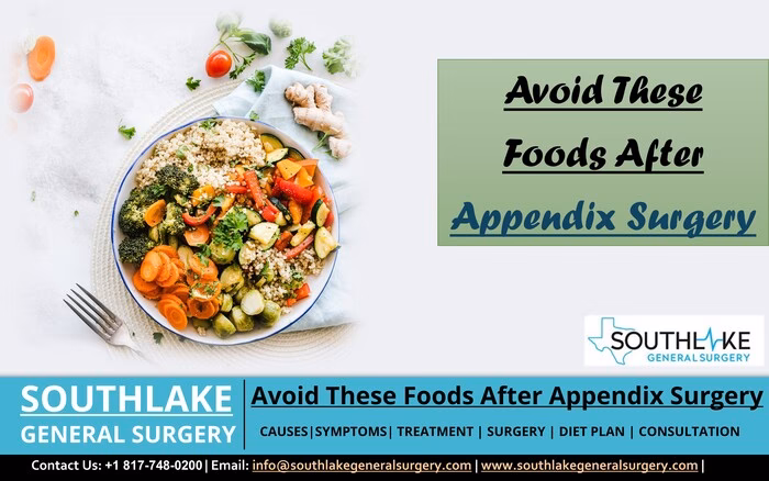Can you eat heavy food after appendix surgery?