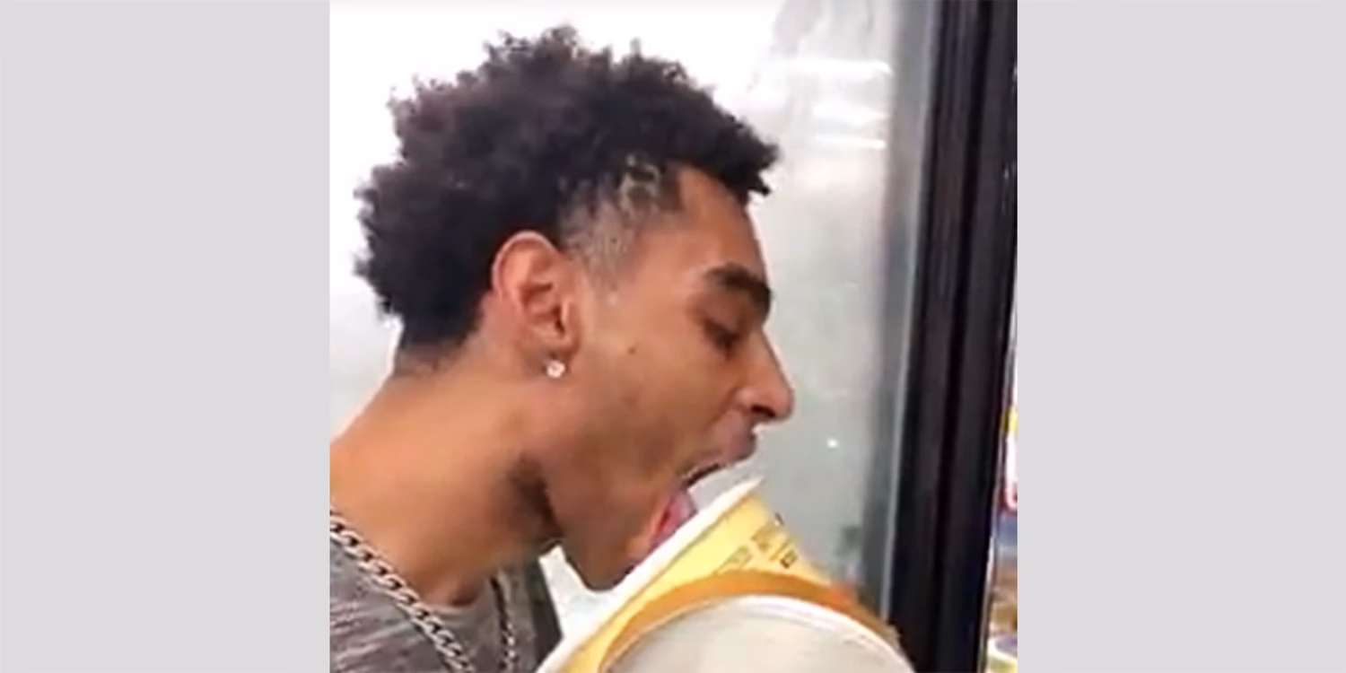 What happens when you see a white ice cream man on TV?