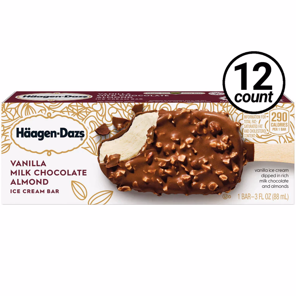 Where can I buy Haagen Dazs vanilla milk chocolate ice cream bar?