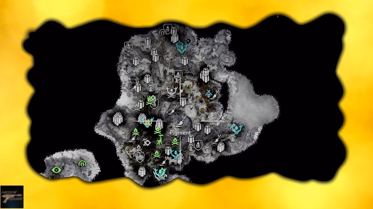 What is included in the Frozen Wilds interactive map?