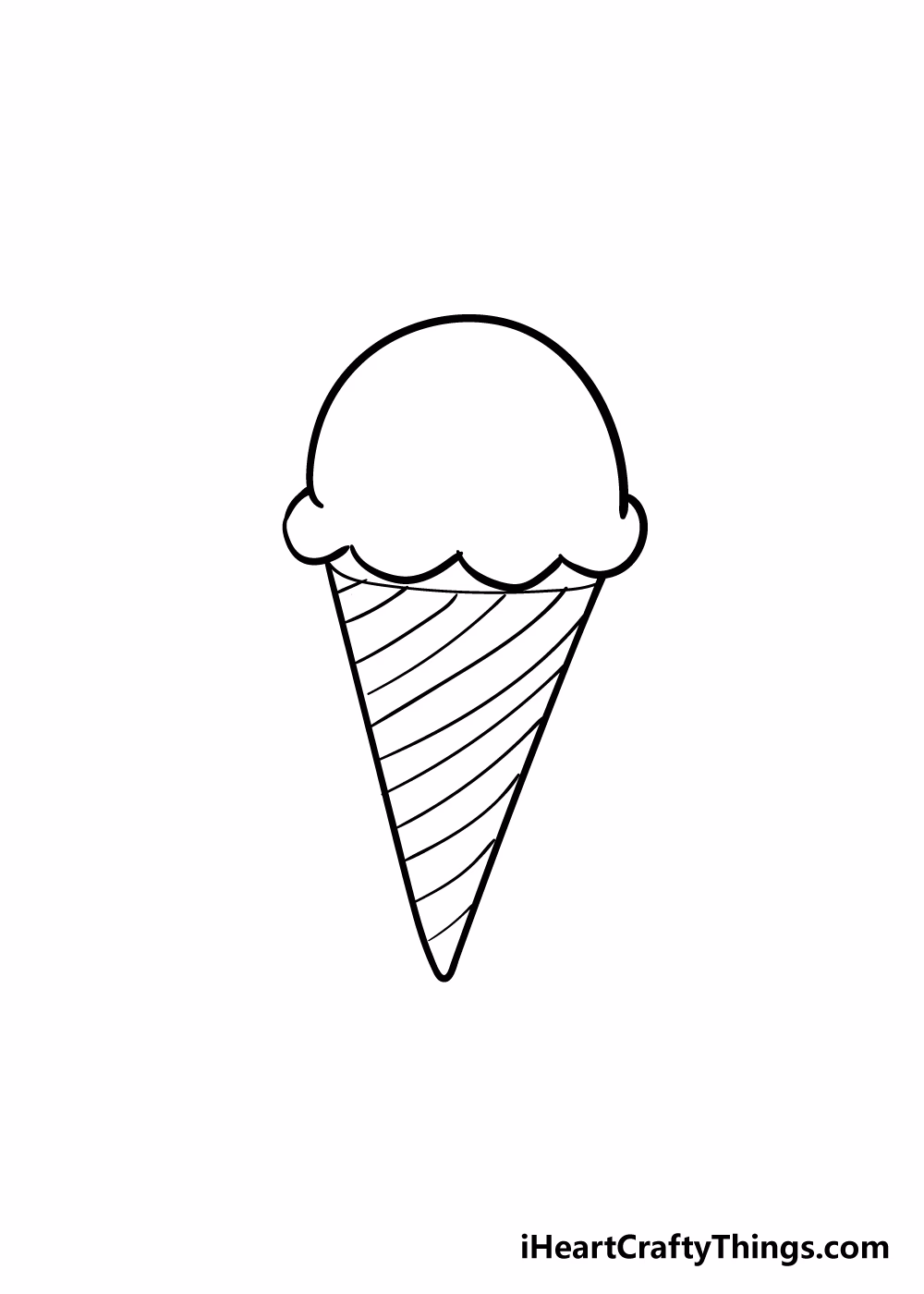 How do you make a ice cream cone?