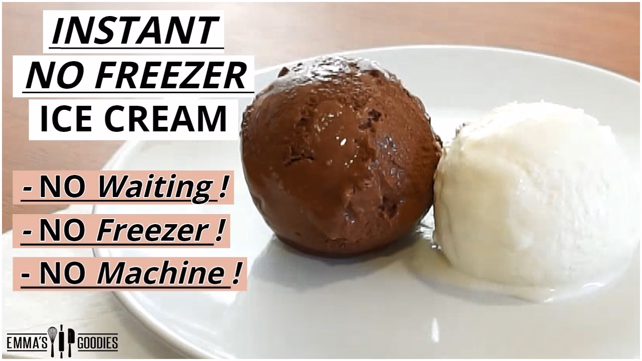 What is in a 5 minute ice cream recipe?