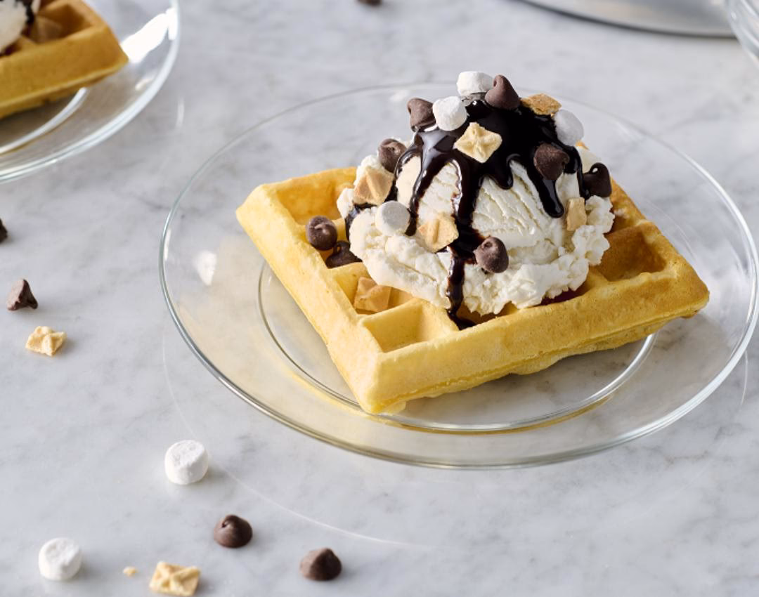 How do you make ice cream cone waffles?