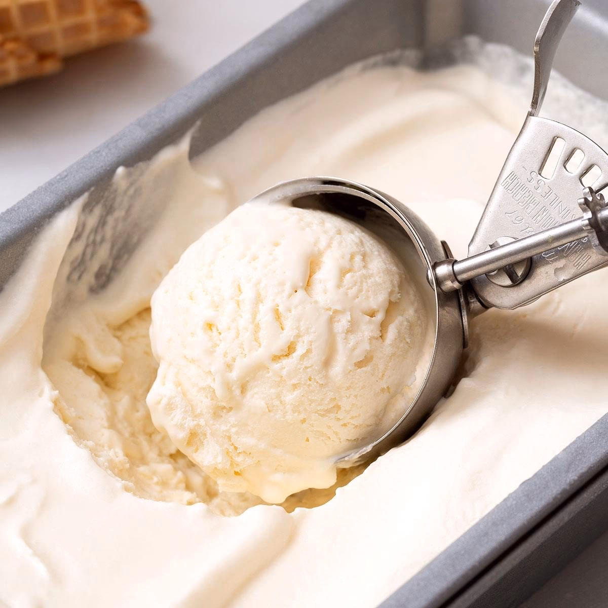 What are 3 ingredients in ice cream?