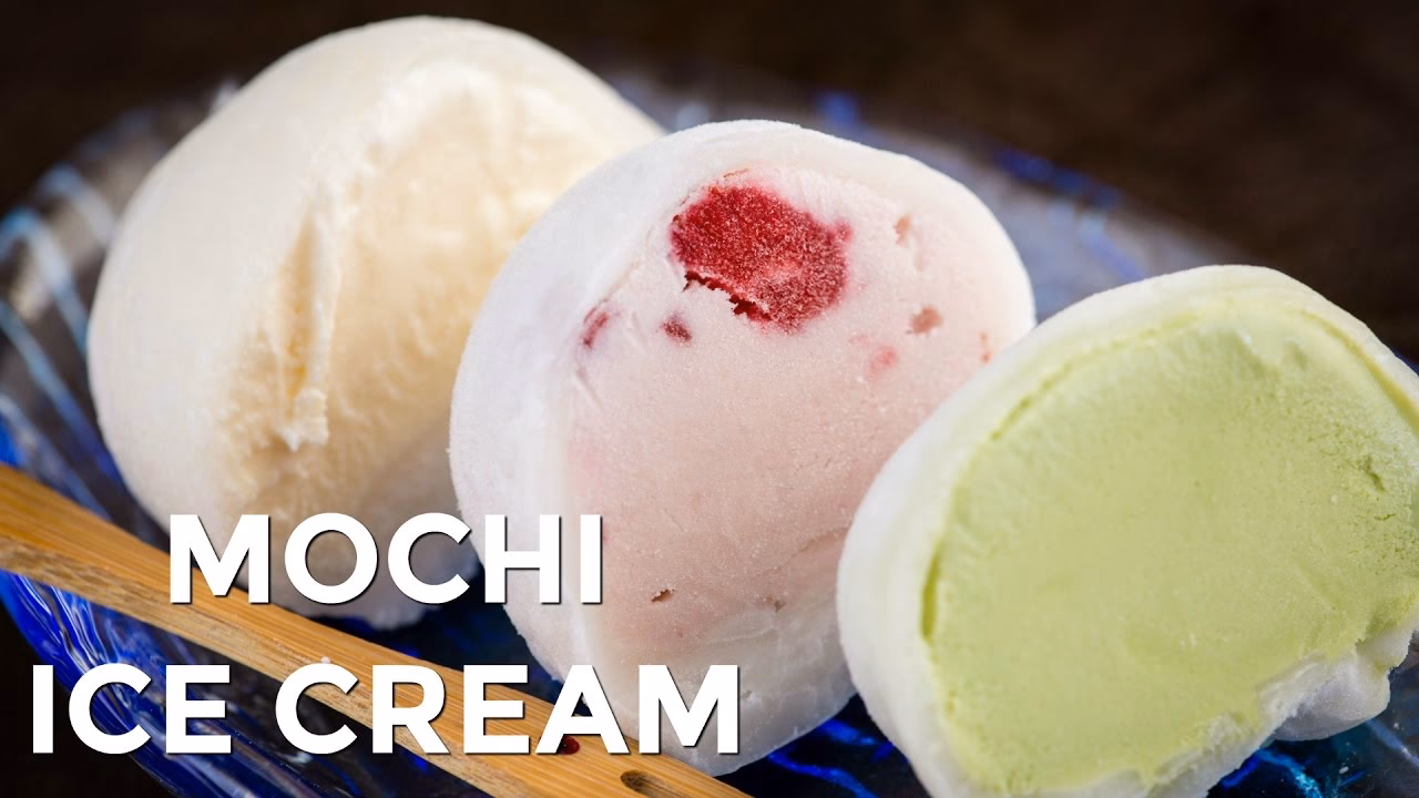 How do you make mochi ice cream sticky?