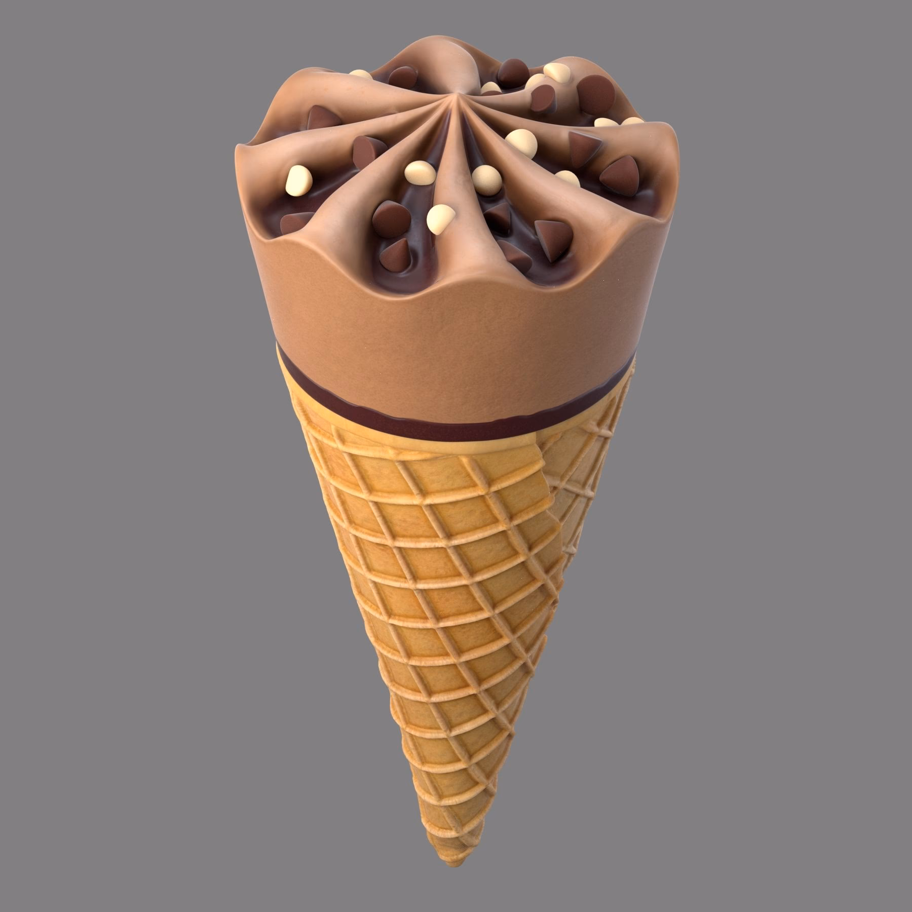 How many 3D ice cream models are there?