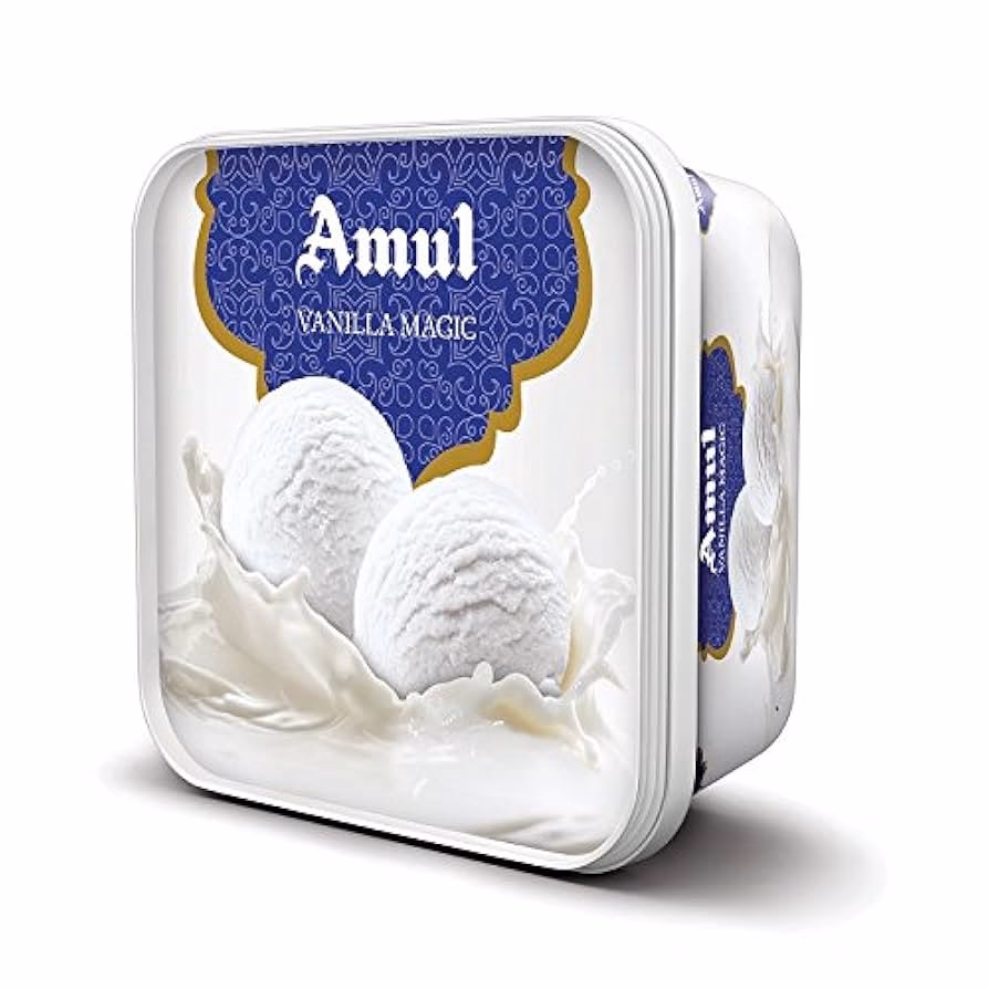 How many ML is Amul Cup ice cream?