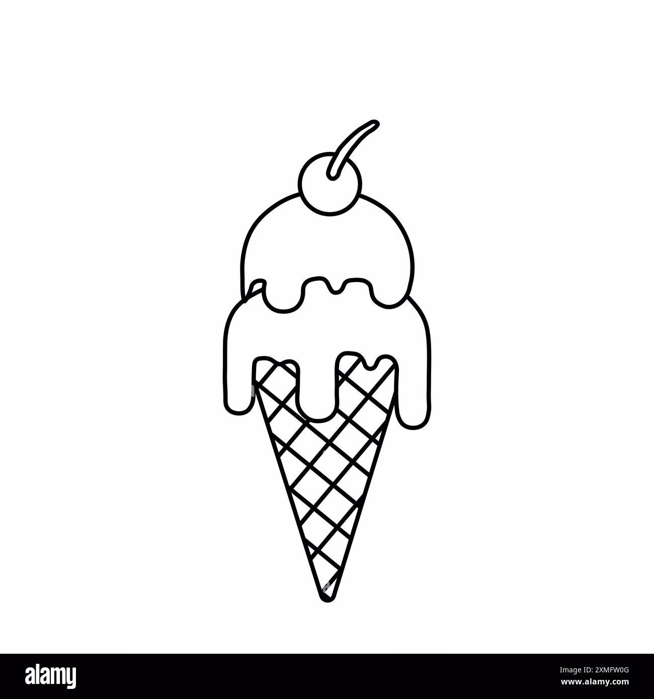 Where can I find ice cream black white vectors?