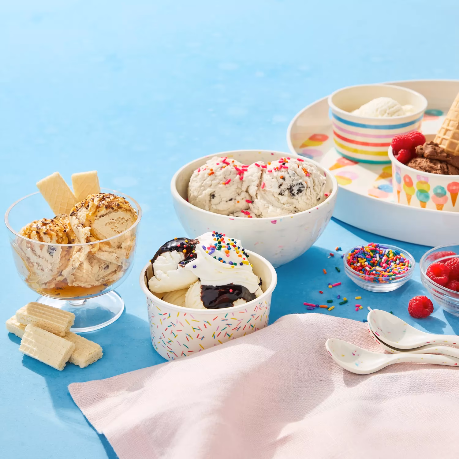 What are the different types of ice cream bowls?