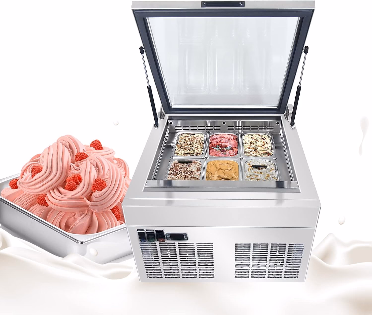 What ice cream containers & lids are freezer-friendly?