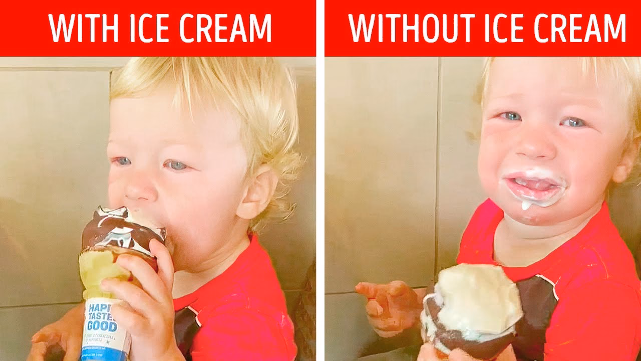 What causes a brain freeze when eating ice cream?