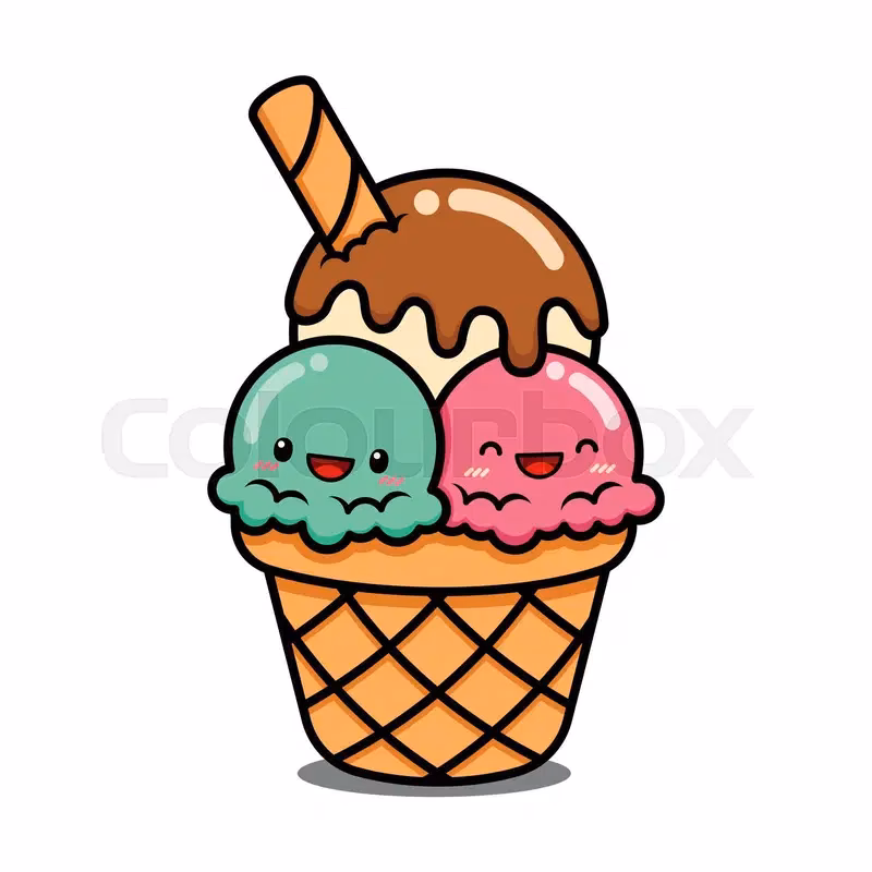 How many ice cream cartoons are there?