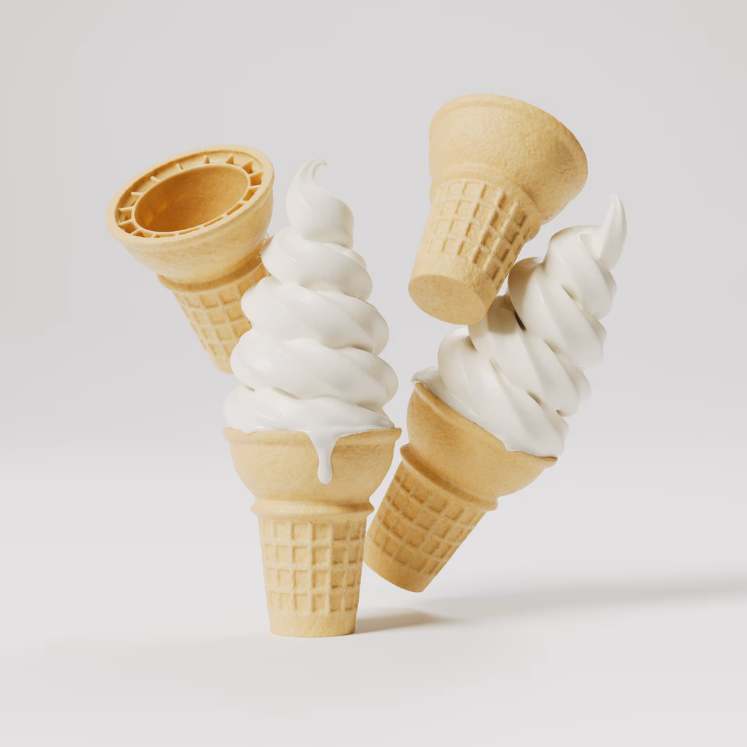 How many ice cream cone models are there?