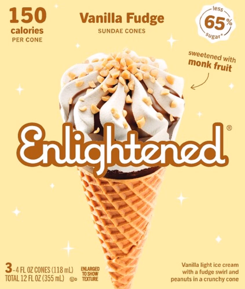 Do ice cream cones have protein?