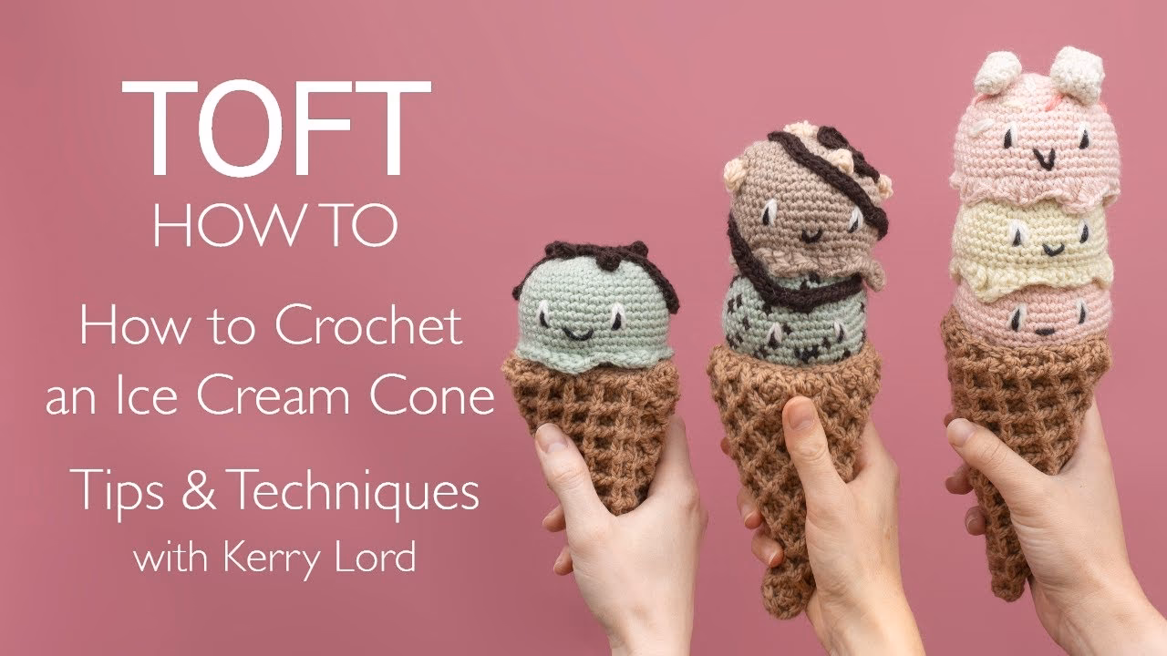 What size crochet hook for ice cream?
