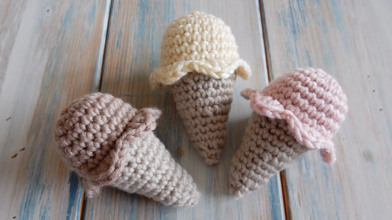 What size crochet hook for ice cream?