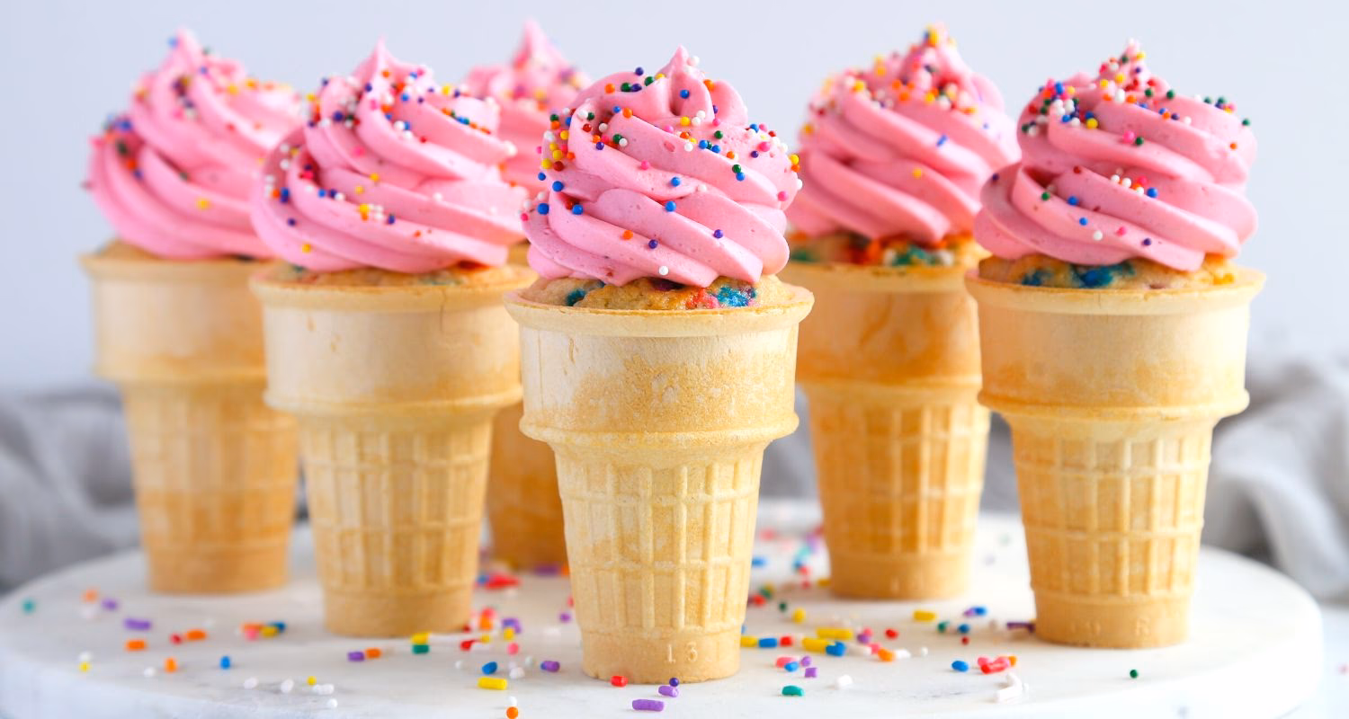 How to make ice cream cone cupcakes?