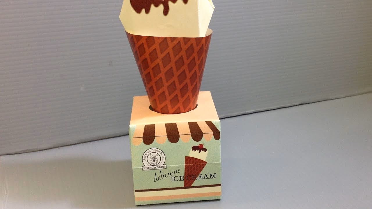 How do you make an ice cream cone?