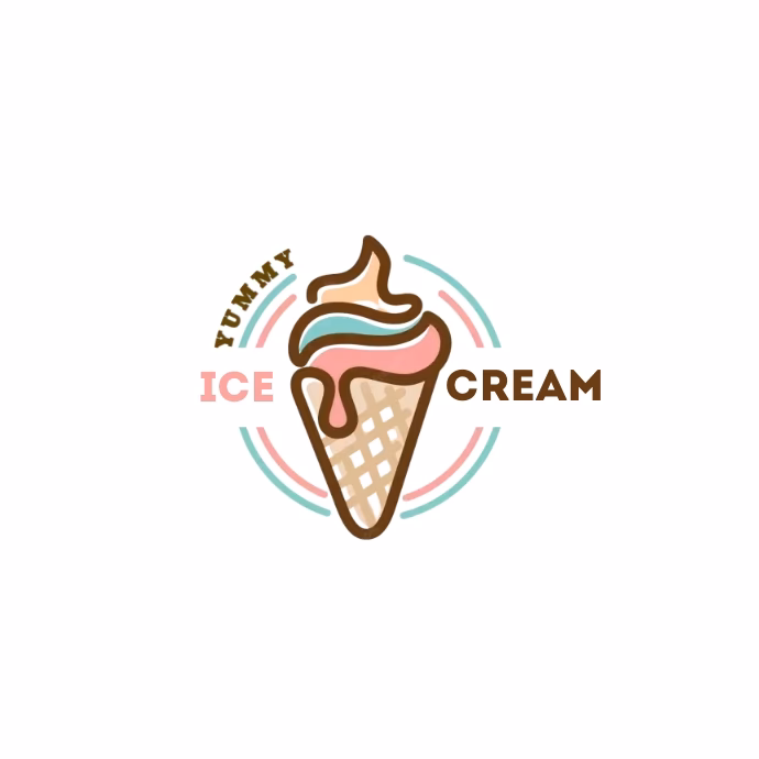 How many vectors are there for ice cream cone logo?