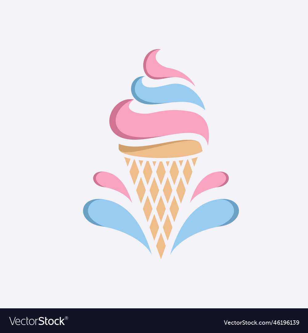 How many vectors are there for ice cream cone logo?