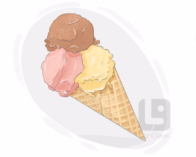 What does ice cream cone mean?