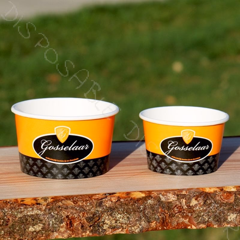 Are there curved PDF templates for ice cream cups?